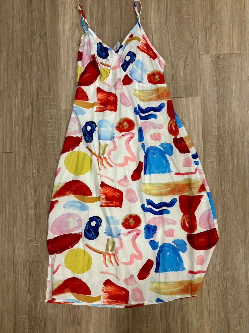 Multicolor Abstract Print One-Piece Dress